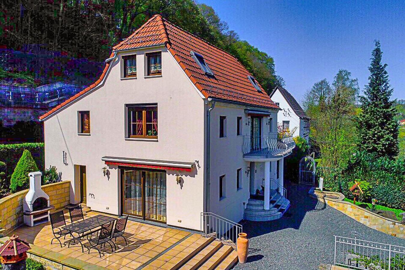 Villa Elbvilla Mit Sauna Und Kamin Mit Privatem Zugang Zur Elbe Pirna